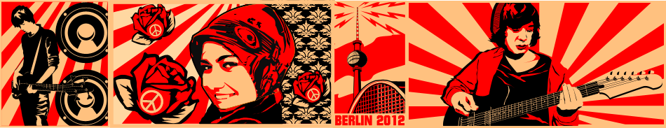 Das Bild zeigt Kunstwerke aus einem Schülerprojekt